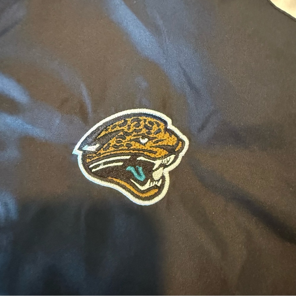 Jacksonville Jaguars Men's Black and Gray Windbreaker Jacket NFL - Picture 6 of 7